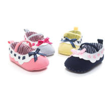 Mode Bowknot Soft Sole Chaussures Bébé Infant Toddler Mocassins